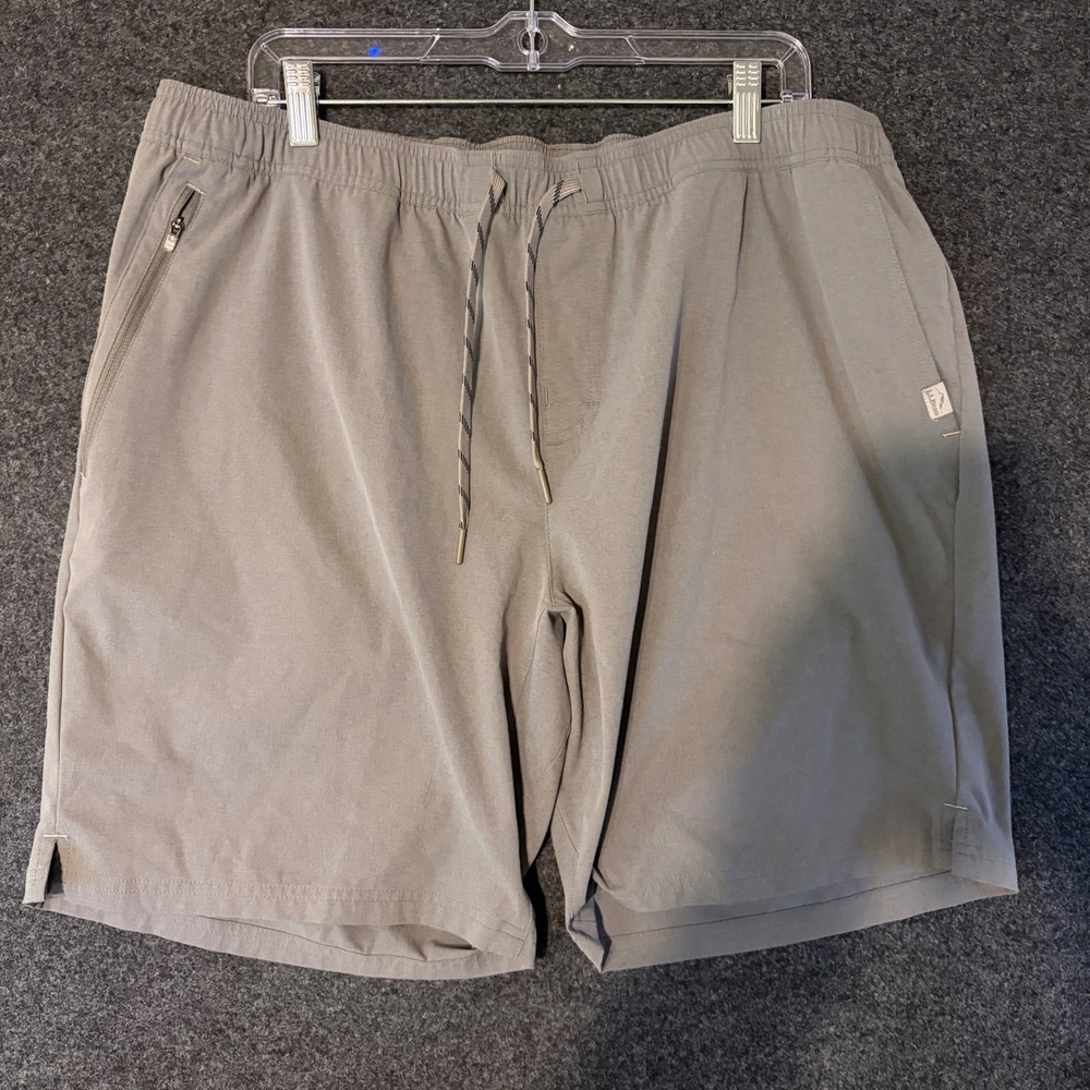 LL Bean Mens XL Gray Sorona Performance Shorts 509468 Elastic Waist Hiking